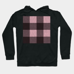 Pink and Black Buffalo Check Hoodie